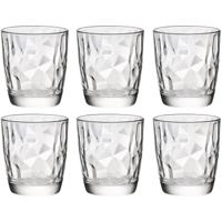 Bormioli Rocco waterglazen/sapglazen Diamond Dof - 6x stuks - 390 ml - Drinkglazen