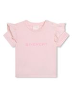 Givenchy Kids t-shirt en coton à volants - Rose