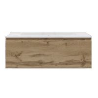 Badkamermeubelset Gliss Eros 90 cm Met Wastafel Rustiek Eiken