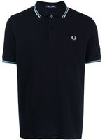 Fred Perry polo en coton à logo brodé - Bleu