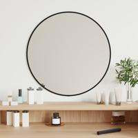 VidaXL Wandspiegel rond ø50 cm zwart
