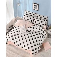 Beddengoedset - 1 dekbedovertrek 220 x 240 cm + 2 kussenslopen 60 x 60 cm - 65% katoen, 35% polyester - Wit