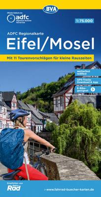 Fietskaart ADFC Regionalkarte Eifel - Mosel | BVA BikeMedia