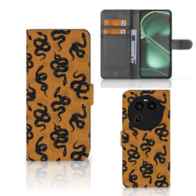 Telefoonhoesje | Met pasjeshouder | voor OPPO Find X6 Snakes