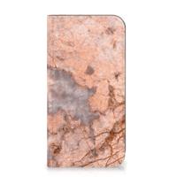 iPhone 15 Plus | Standcase | Marmer Oranje