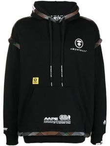 AAPE BY *A BATHING APE® hoodie à logo imprimé - Noir