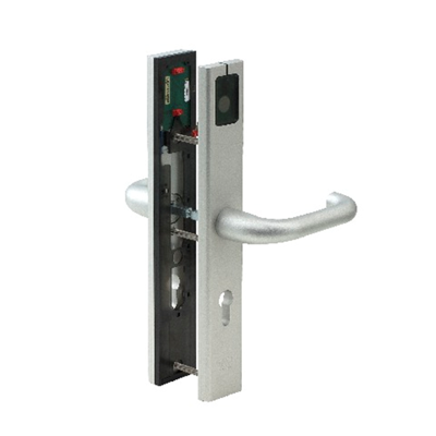 Nemef 7360 Radaris Evolution alu. IBW eenzijdig elektronisch beslag SKG*** rechthoekig | PC-72 | binnen- en buitenzijde met kruk en cilindersparing. -
