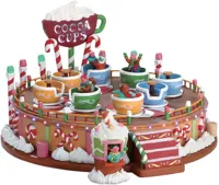 Lemax cocoa cups s/2 bewegende kermisattractie Sugar &apos;N&apos; Spice 2017