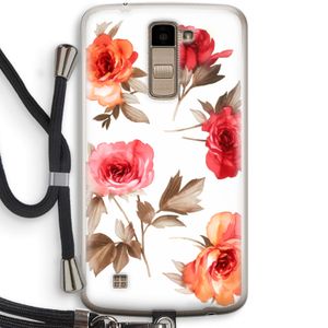 Roosjes: LG K10 (2016) Transparant Hoesje met koord