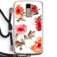 Roosjes: LG K10 (2016) Transparant Hoesje met koord