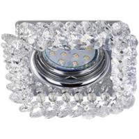 Inbouwspot Vierkant Chroom Aluminium GU10 - 100mm