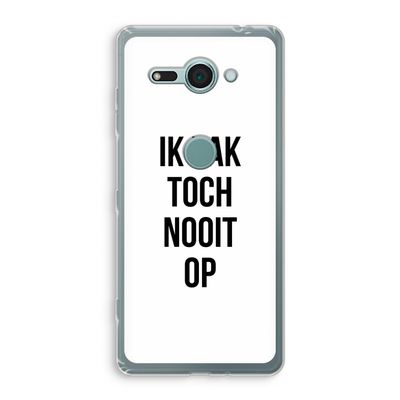 Ik pak nooit op: Sony Xperia XZ2 Compact Transparant Hoesje