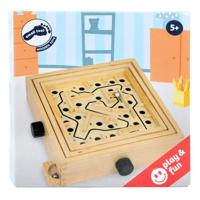 Small Foot houten labyrinth knikkerspel