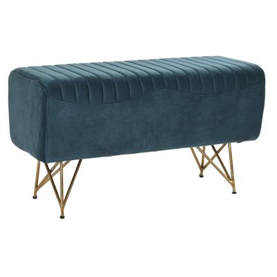 Kruk DKD Home Decor 90 x 31 x 47 cm Metaal Turkoois
