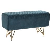 Kruk DKD Home Decor 90 x 31 x 47 cm Metaal Turkoois