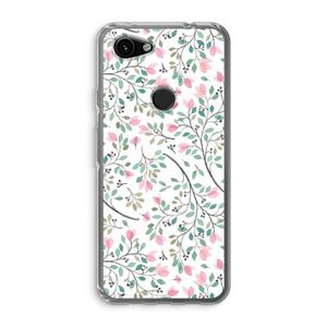 Sierlijke bloemen: Google Pixel 3a Transparant Hoesje
