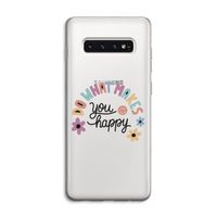 Happy days: Samsung Galaxy S10 4G Transparant Hoesje