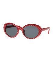 Spectrum zonnebril rood stippen smoke glas kids meisje