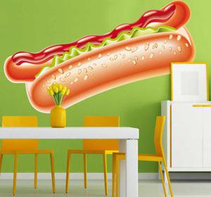 Sticker hot dog