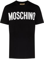 Moschino t-shirt en coton biologique à logo imprimé - Noir