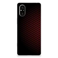Sony Xperia 5 V | TPU bumper | Geruit Rood