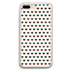 Hartjes: iPhone 7 Plus Transparant Hoesje