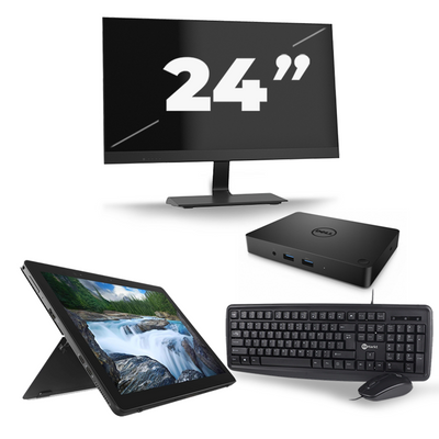 Dell Latitude 5290 - Intel Core i5-8e Generatie - 12 inch - 16GB RAM - 256GB SSD - Windows 11 + 1x 24 inch Monitor