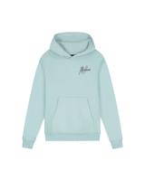 Malelions winter hoodie jongens - blauw/grijs - signature, gestreept