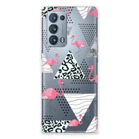 OPPO Reno 6 Pro Plus 5G | TPU Hoesje | Flamingo Triangle