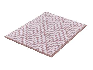 Kleine Wolke badmat Botany, verschillende maten, van katoen, met hoog-laag-effect (50 x 60 cm, Roze)