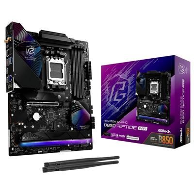 ASRock B850 Riptide Moederbord Socket AMD AM5 Vormfactor ATX Moederbord chipset AMD® B850