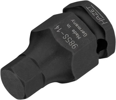 HAZET Krachtdopsleutelbit 985S-14 · 1/2 inch (12,5 mm) vierkant hol · Binnen-zeskant-profiel · SW 14 mm