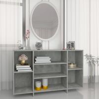 Dressoir 120x30x75 cm bewerkt hout betongrijs