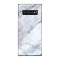 Witte marmer: Samsung Galaxy S10 4G Volledig Geprint Hoesje