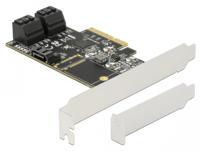 DeLOCK 5-poorts SATA PCIe x4-kaart adapter incl. Low Profile bracket