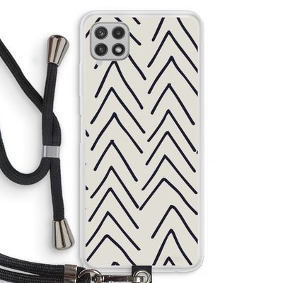 Marrakech Arrows: Samsung Galaxy A22 4G Transparant Hoesje met koord