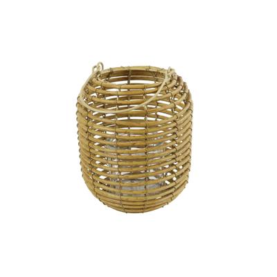 Windlicht hoog naturel H24cm kunststof