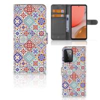 Samsung Galaxy A72 | Bookcase | Tiles Color
