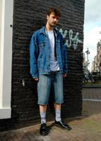 Vintage Baggy Echo Blue size 34 / 14 - thumbnail