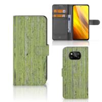 Xiaomi Poco X3 | Poco X3 Pro | Book Style Case | Green Wood