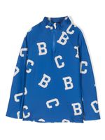 Bobo Choses chemise à logo imprimé en all-over - Bleu