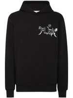 Philipp Plein hoodie en coton à logo imprimé - Noir