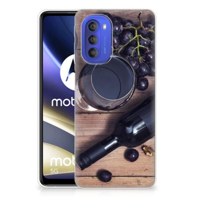 Motorola Moto G51 5G | Siliconen Case | Wijn