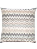 Missoni Home coussin Yate à motif zigzag - Bleu - thumbnail