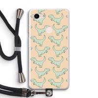 Dinos: Pixel 3 XL Transparant Hoesje met koord