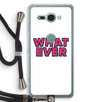 Whatever: Sony Xperia XZ2 Compact Transparant Hoesje met koord Whatever: Sony Xperia XZ2 Compact Transparant Hoesje met koord