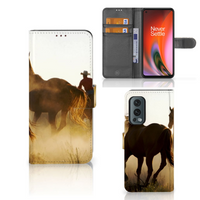 OnePlus Nord 2 5G Telefoonhoesje met Pasjes Design Cowboy - thumbnail