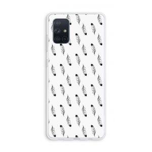 Pluimen: Galaxy A71 Transparant Hoesje