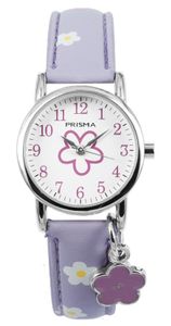 Coolwatch by Prisma CW.321 Kinderhorloge Little Flower staal/leder paars 26,3 mm