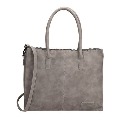 Zebra Trends - Natural Bag Shopper L - Kartel Lisa Lichtgrijs